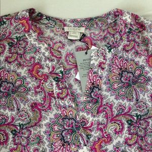J.Crew Paisley Bell Sleeve Blouse
